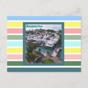 Tropische kleuren van Bermuda Briefkaart