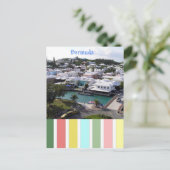 Tropische kleuren van Bermuda Briefkaart (Staand voorkant)