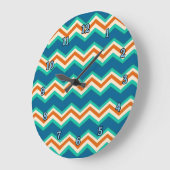 Tropische kleuren Zig Zag Klok (Hoek)