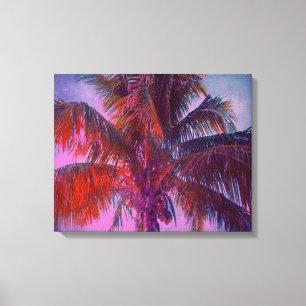 Tropische kleurengolven — Verrekte canvasafdruk Canvas Afdruk