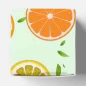 Tropische kleurrijke Citrus ZOMER Sinaasappel citr Bedankdoosjes (Bovenkant)