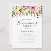 Tropische Kleurrijke Herfst Bloemen Housewarming P Kaart (Voorkant)