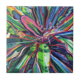 Tropische kleurrijke Ti laat keramische Tegel acht Tegeltje