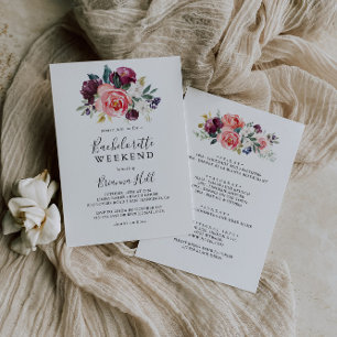 Tropische kleurrijke zomer vrijgezellenweekend kaart