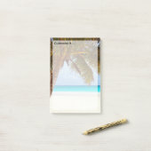 Tropische koelingsband post-it® notes (Op bureau)