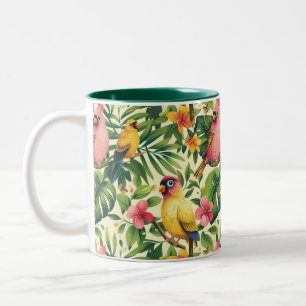 Tropische koffiemok vogels en vlinders  tweekleurige koffiemok