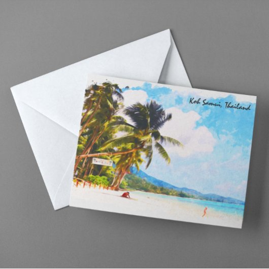 Tropische Koh Samui Thailand strand paradijs Briefkaart