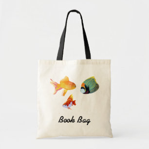 Tropische Koi-boekzak Tote Bag