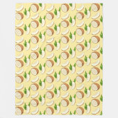 Tropische kokosnoten fleece deken (Voorkant)