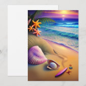 Tropische koortsvlek feestdagenkaart (Voorkant / Achterkant)