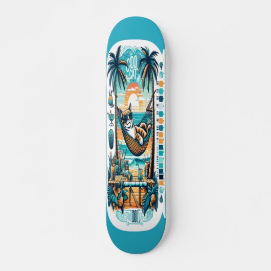 Tropische koude skateboard (Voorkant)