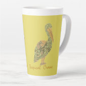 Tropische kraan latte mok (Rechterhoek)