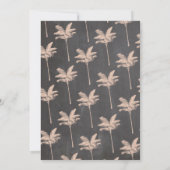 Tropische krijtbruiloft uitnodiging met Aloha-them (Achterkant)