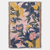 Tropische Kunst: Heldere Bospatronen Deken (Voorkant Verticaal)