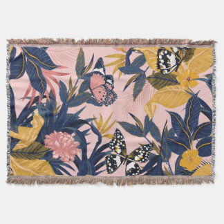 Tropische Kunst: Heldere Bospatronen Deken