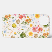 Tropische Kust Hand Getrokken Bloemen & Schelpen N Case-Mate iPhone Case (Achterkant (horizontaal))