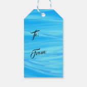 Tropische kust Seashell Holiday Kerstmis Cadeaulabel (Achterkant)