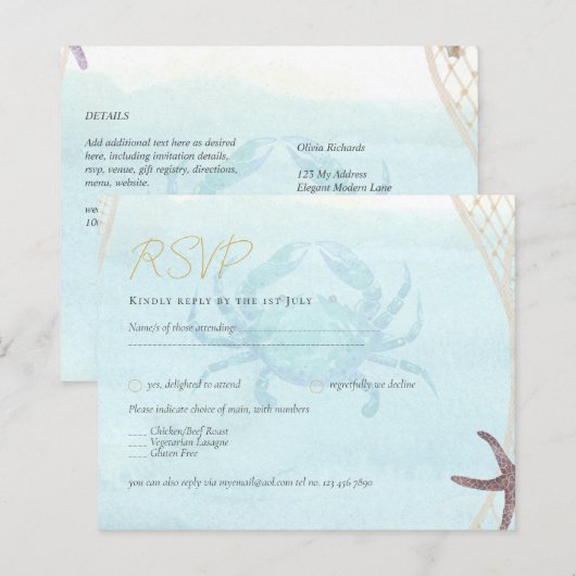 Tropische kustbestemming trouwlocatie (Voorkant / Achterkant)