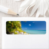 Tropische kustlijn etiket (Insitu)