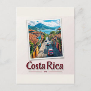 Tropische Kuststad in Costa Rica Briefkaart