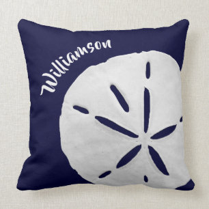 Tropische kuststrook zeemanierblauw strand kussen