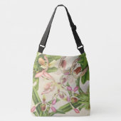 Tropische ladys Slipper Orchid Flowers Floral Bag Crossbody Tas (Voorkant)