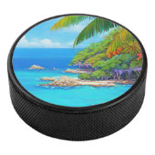 Tropische lagune hockey puck (3/4)