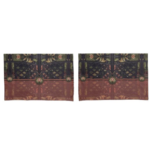 Tropische Latticework-koppeling Kussensloop (Voorkant-Set)