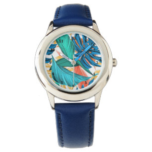 Tropische Leaves Watch Horloge