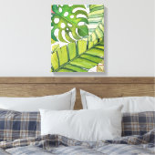 Tropische lekkage in Waterverf Canvas Afdruk (Insitu (Slaapkamer))