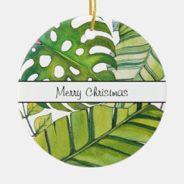 Tropische lekkage in Waterverf Keramisch Ornament