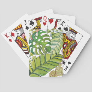 Tropische lekkage in Waterverf Pokerkaarten