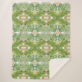 Tropische lekkage in Waterverf Sherpa Deken