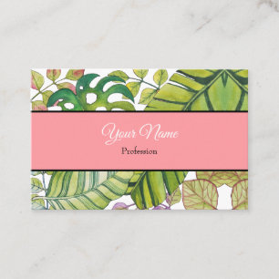 Tropische lekkage in Waterverf Visitekaartje