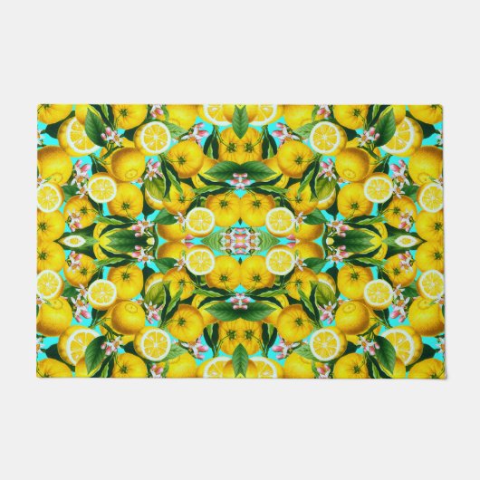 TROPISCHE LEMONS DOORMAT DEURMAT (Voorkant)