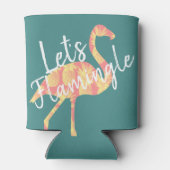 Tropische Let's Flamingle Flamingo & Pineapples Blikjeskoeler (Achterkant)