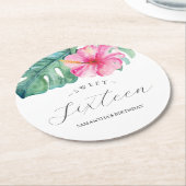 Tropische Luau aangepaste Onderzetters (Gebogen)