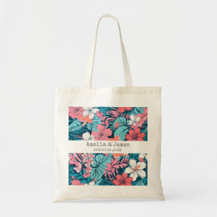 Tropische Luau Hawaiiaanse bruiloft gunsten Tote Bag