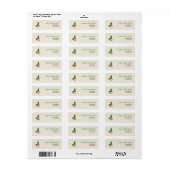 Tropische Luau Kokosnoot Ananas Hibiscus Etiket (Full Sheet)