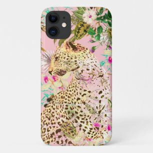 Tropische luipdruk floral Hawaiian iPhone 11 Hoesje