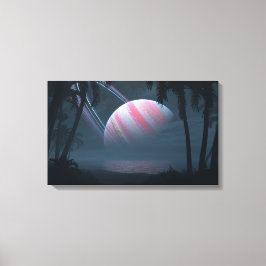 Tropische maan van Ianeira Canvas Afdruk