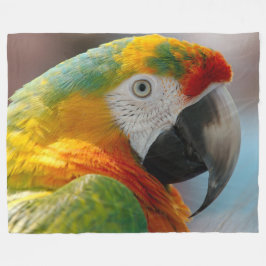 Tropische Macaw Parrot Fleece Deken