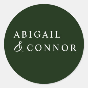 Tropische magnolia White Green Red Destination Ronde Sticker