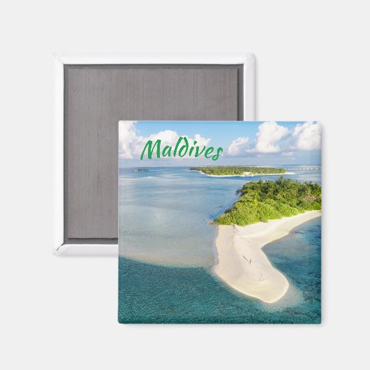 Tropische Maldiven Exotic Island Paradise Magneet (Voorkant / Achterkant)