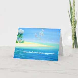Tropische Malediven Beach Verloving Kaart