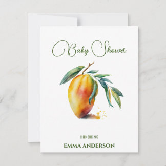 Tropische Mango | Baby Shower Kaart