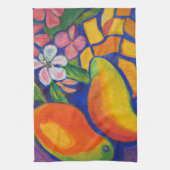 tropische mangoliefhebbers theedoek (Verticaal)