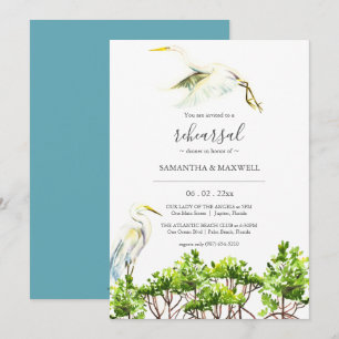 Tropische mangroven en vogelrepetitie kaart