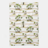 Tropische mantel en palmen theedoek (Verticaal)