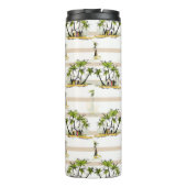 Tropische mantel en palmen thermosbeker (Achterkant)